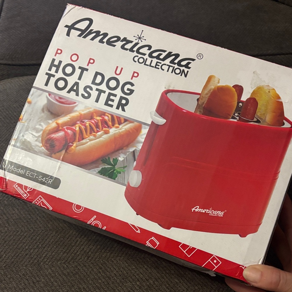 Americana collection Red Pop-Up Hot Dog Toaster